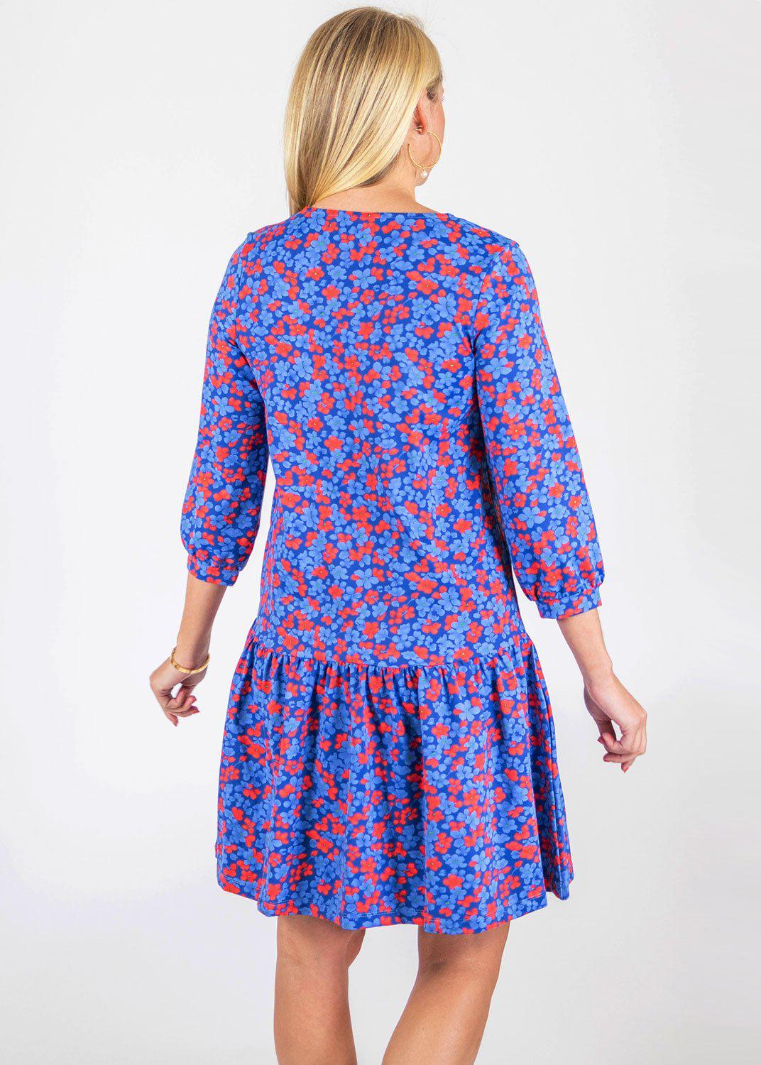 4 Sleeve Dress in a Floral Print