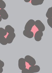 Marina Dress Full Sleeve - Cheetah Grey/Pink