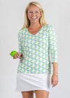 Crew V Tee Top Lets Play Pickle