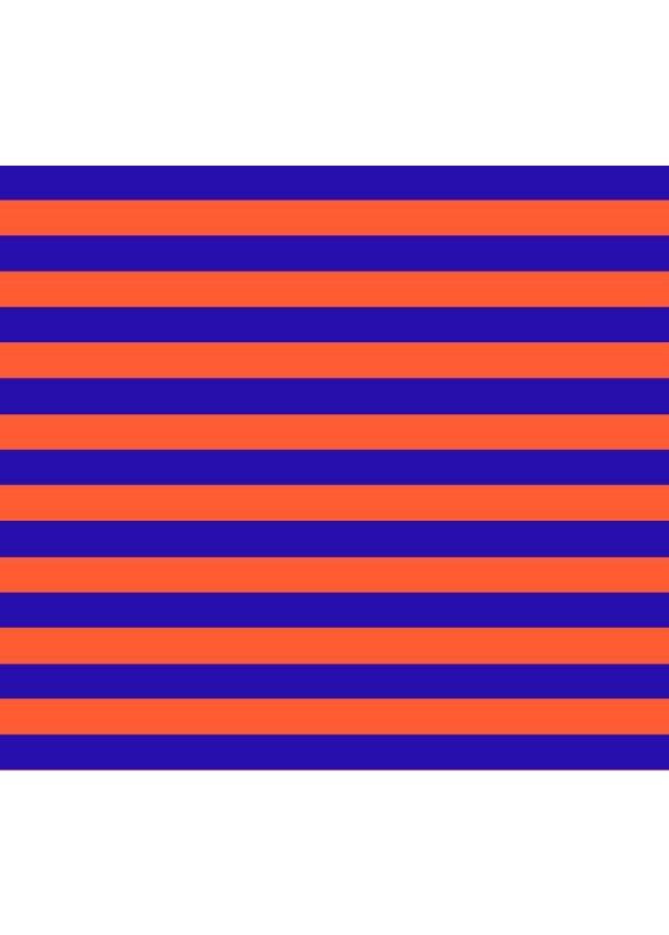 Country Club Skort 17" - Blue/Orange Stripe