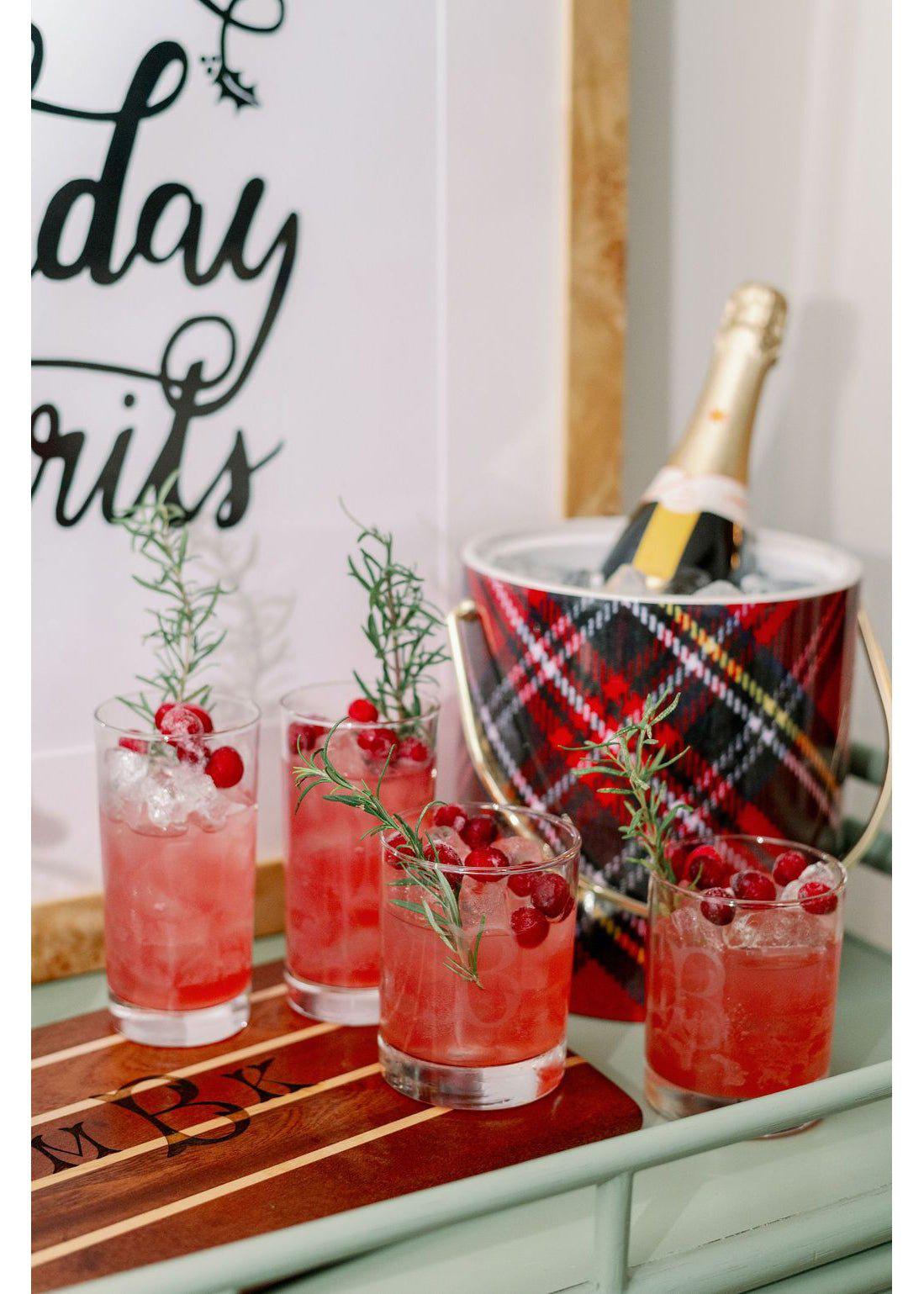 Ice Bucket - Red Plaid-2