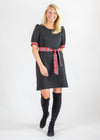 Black & Red plaid Madison Short Sleeve Dress