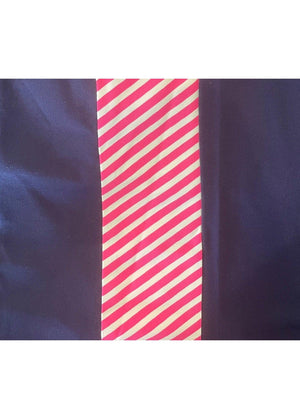 Country Club Skort 17" - Solid Navy/Pink/White Stripe